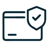Safe payment method icon