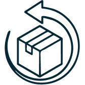 Box Delivery Easy Returns icon