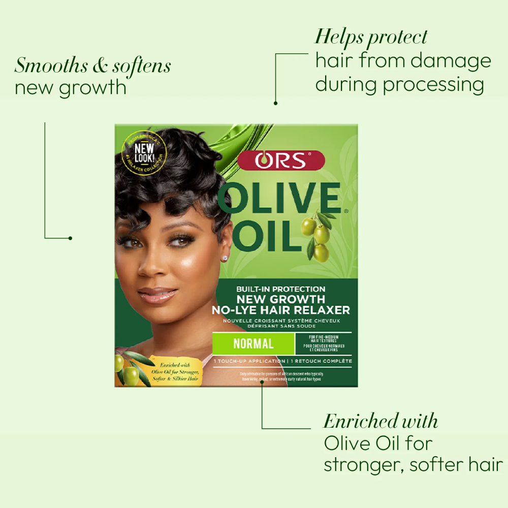 Ors Olive Oil New Growth No-Lye Hair Relaxer - Normal-All-Aladin Beauty