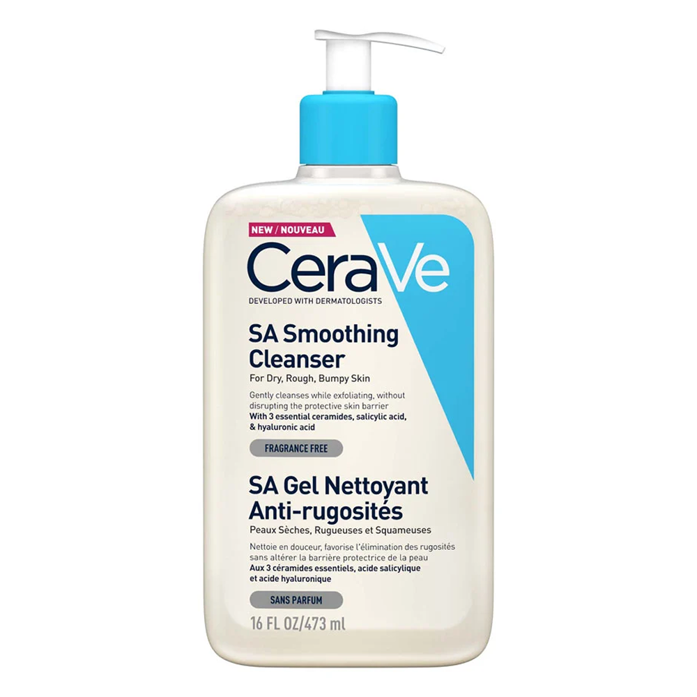 Cerave Sa Smoothing Cleanser 473ml-Gel Cleanser-Aladin Beauty