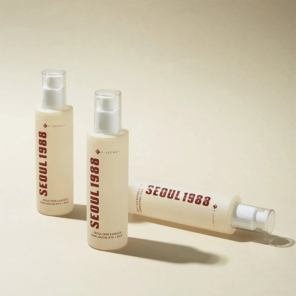 K-Secret Seoul 1988 Essence Snail Mucin 97% + Rice 100ml-Dermatological Serum-Aladin Beauty