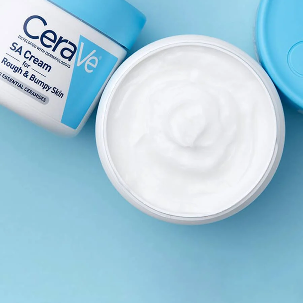 Cerave Sa Smoothing Cream Anti-Roughness 340g-Exfoliating Moisturizer-Aladin Beauty