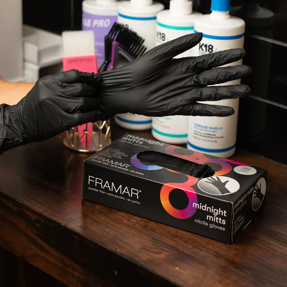 Framar Midnight Mitts Nitrile Gloves 100 Pack