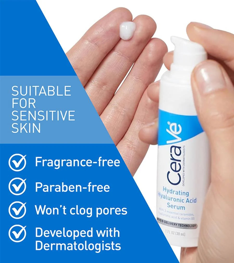 Cerave Moisturizing Face Serum With Hyaluronic Acid 30ml-Hyaluronic Serum-Aladin Beauty
