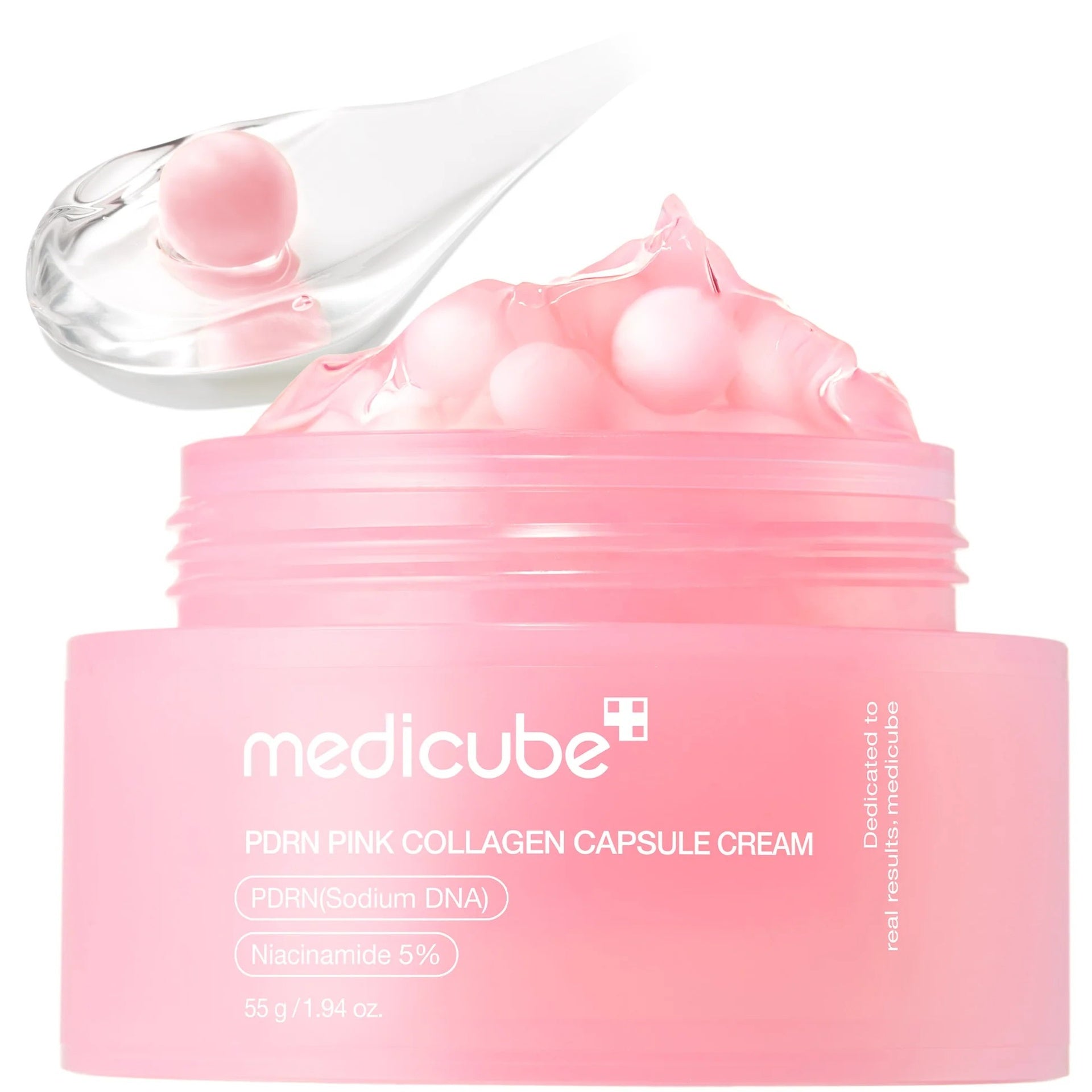 Medicube Medicube Pdrn Pink Collagen Capsule Cream 55g-Collagen Glow Moisturizer-Aladin Beauty