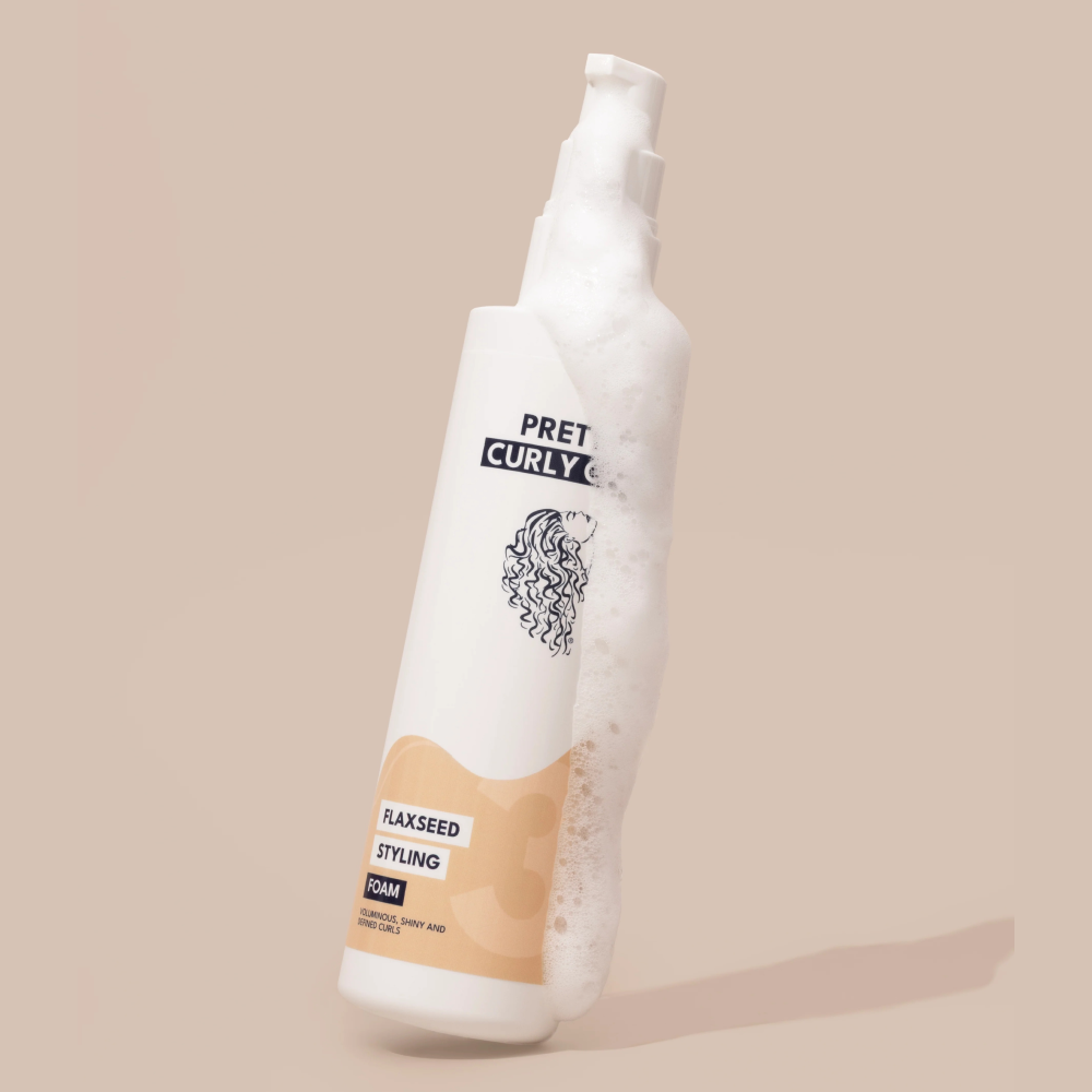 Pretty Curly Girl Flaxseed Styling Foam
