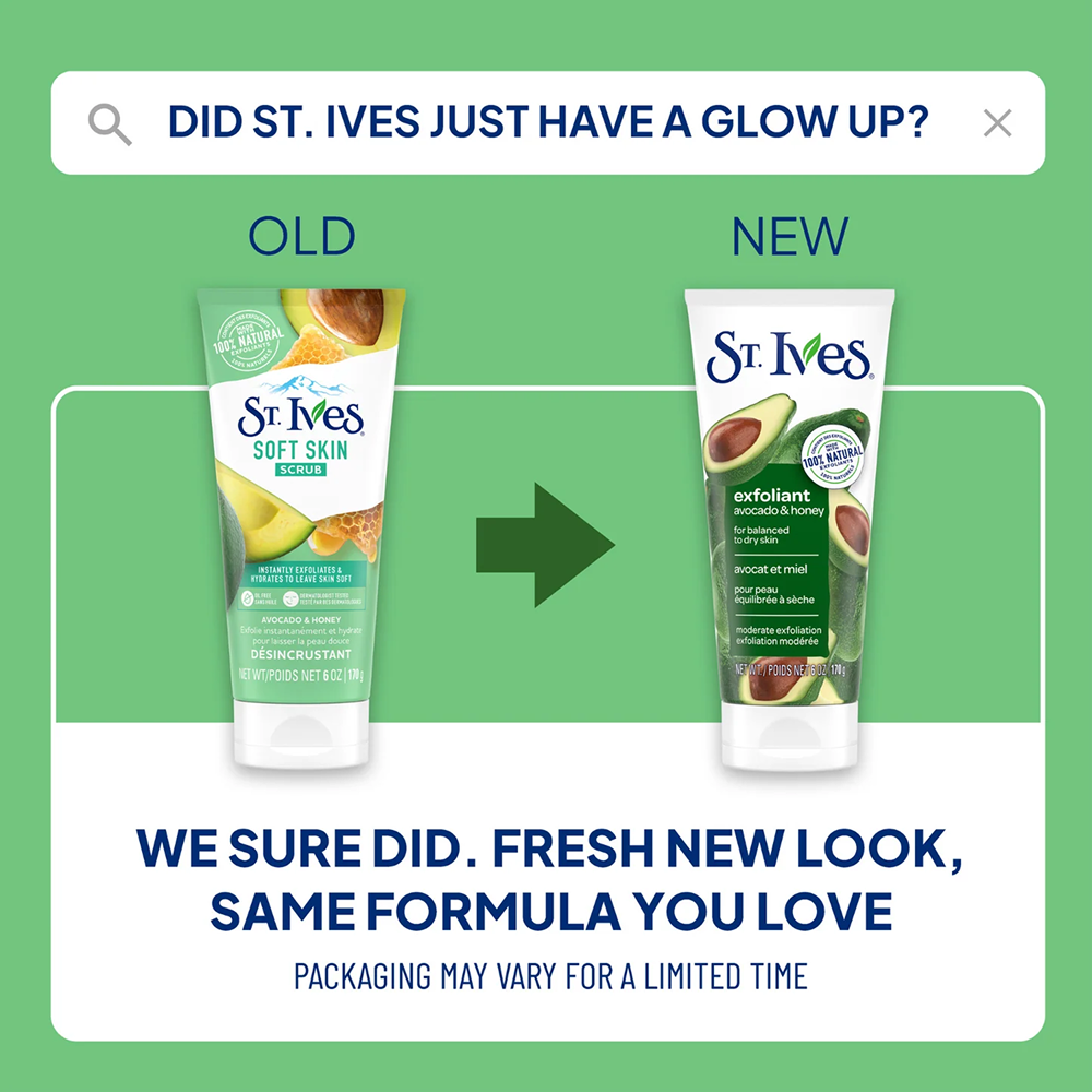 St. Ives Scrub Avocado + Honey 6oz-All-Aladin Beauty