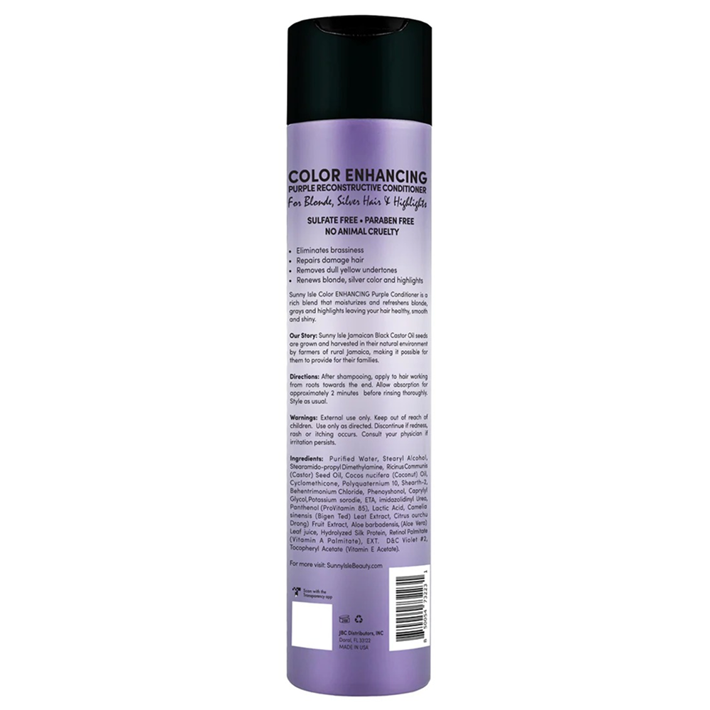 Sunny Isle Color-Enhancing Purple Reconstructive Conditioner 10.1oz-All-Aladin Beauty