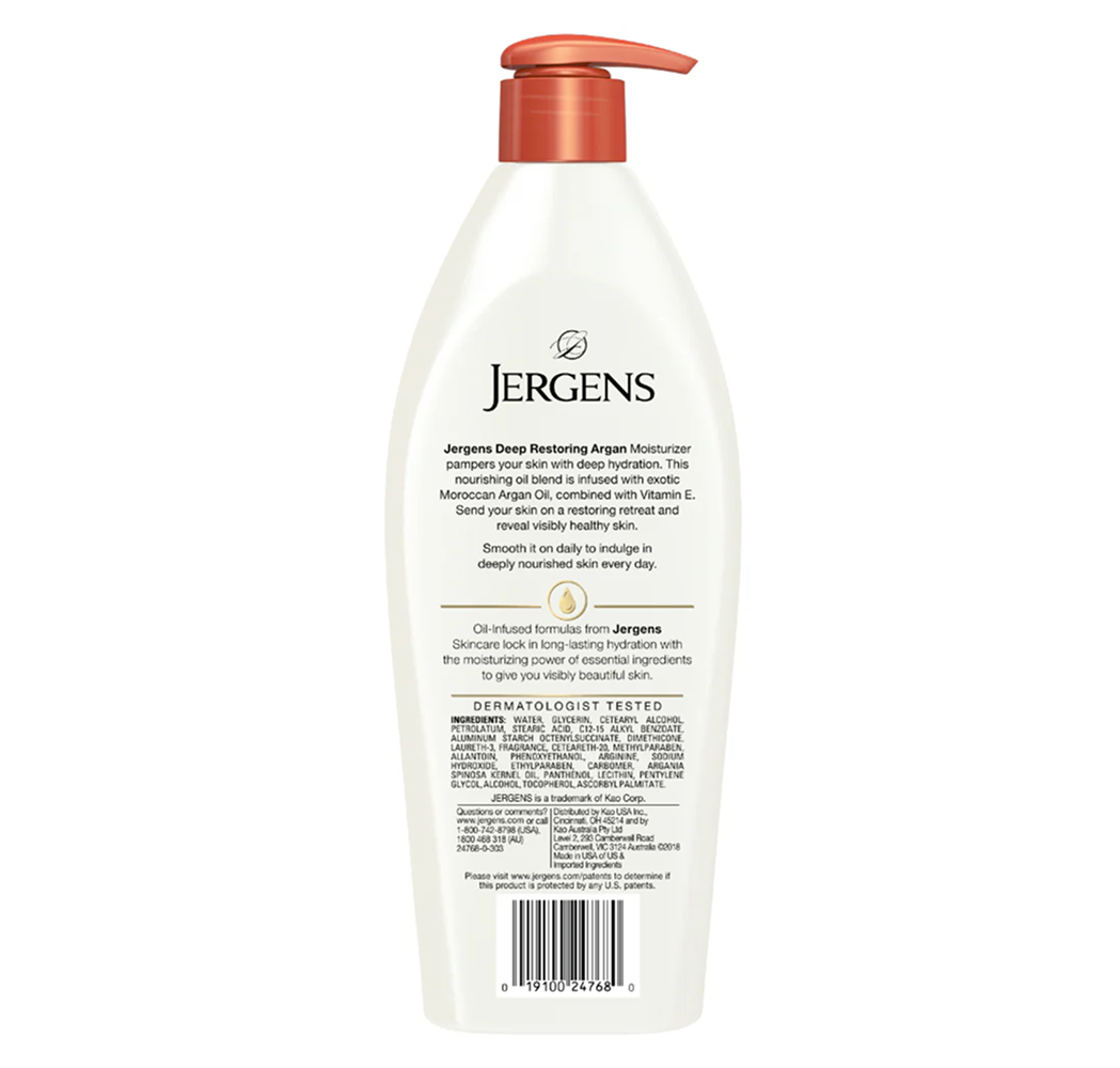 Jergens Deep Restoring Argan Moisturizer Lotion 473ml-Body Lotion-Aladin Beauty