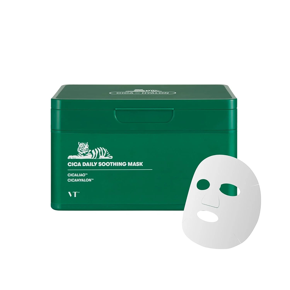 Vt Cosmetics Cica Daily Soothing Mask - 30 Sheets-Face Mask-Aladin Beauty
