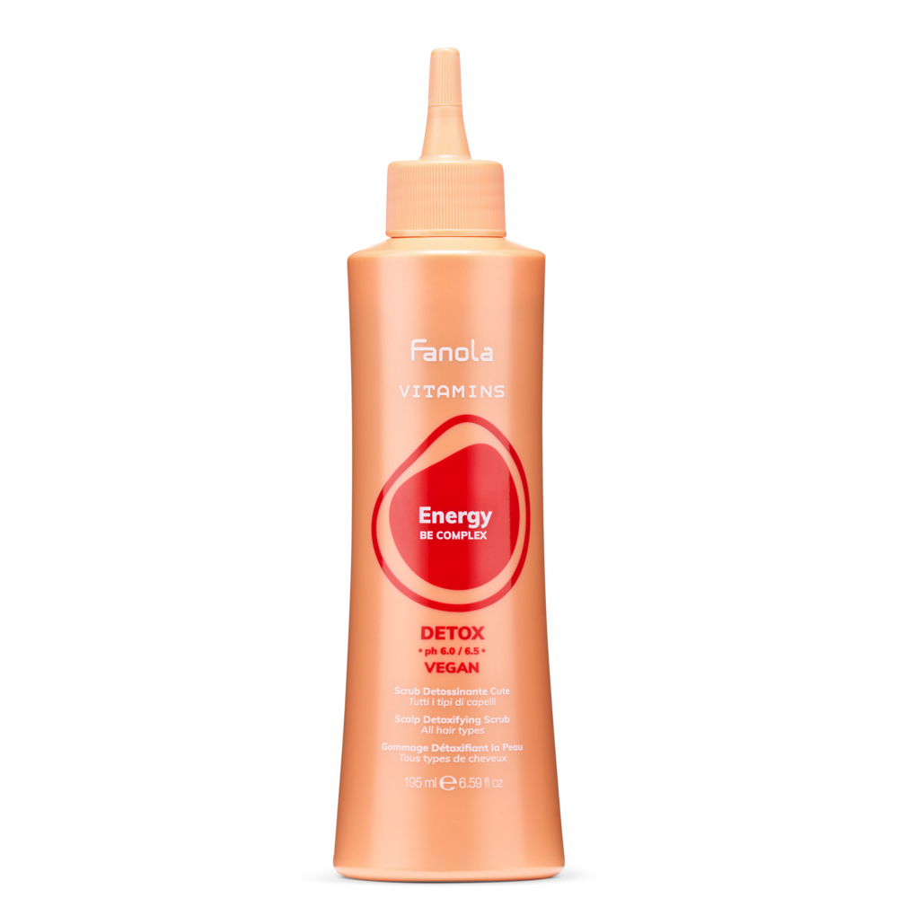 Fanola Detox Scalp Scrub Fluid Gel Vitamins Energy 195ml