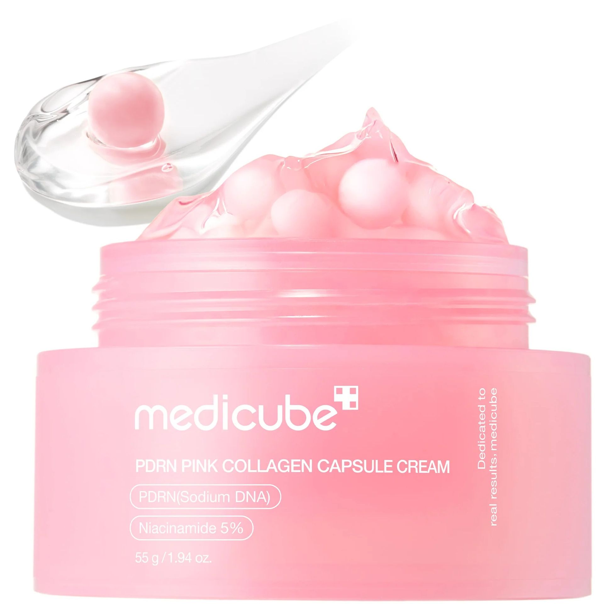 Medicube Medicube Pdrn Pink Collagen Capsule Cream 55g-Collagen Glow Moisturizer-Aladin Beauty