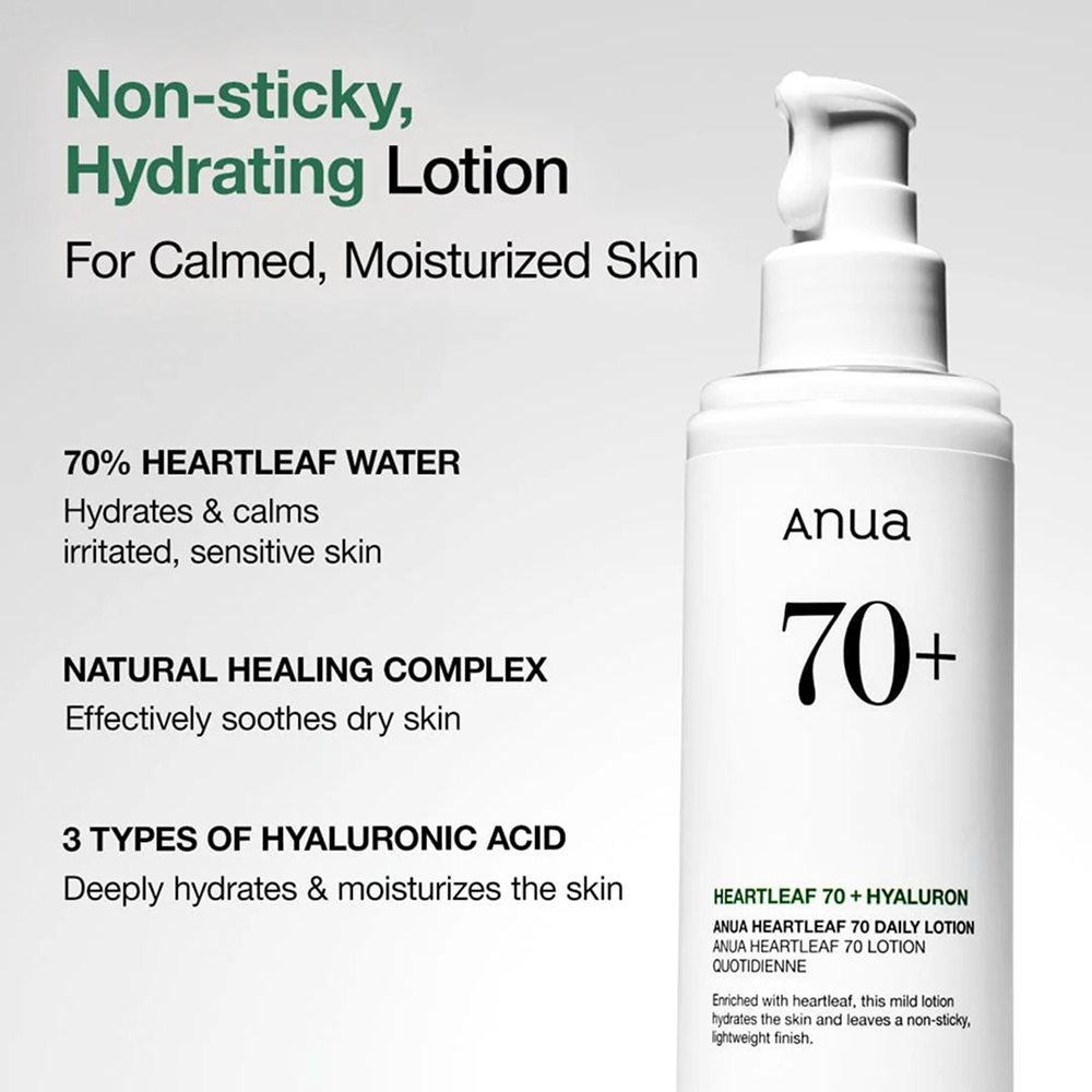 Anua Heartleaf 70% Daily Lotion 200ml-Body Lotion-Aladin Beauty
