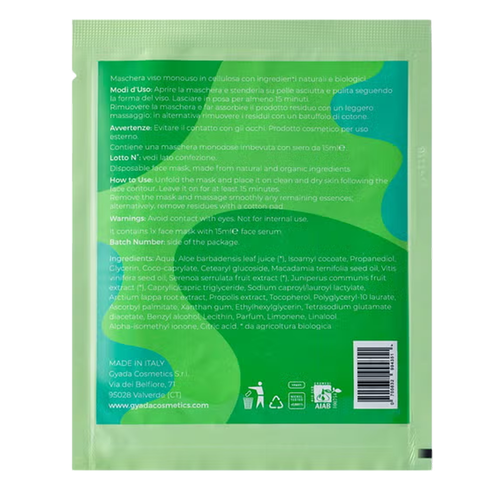 Gyada N°6 Face Sheet Mask Purifying 15ml-All-Aladin Beauty