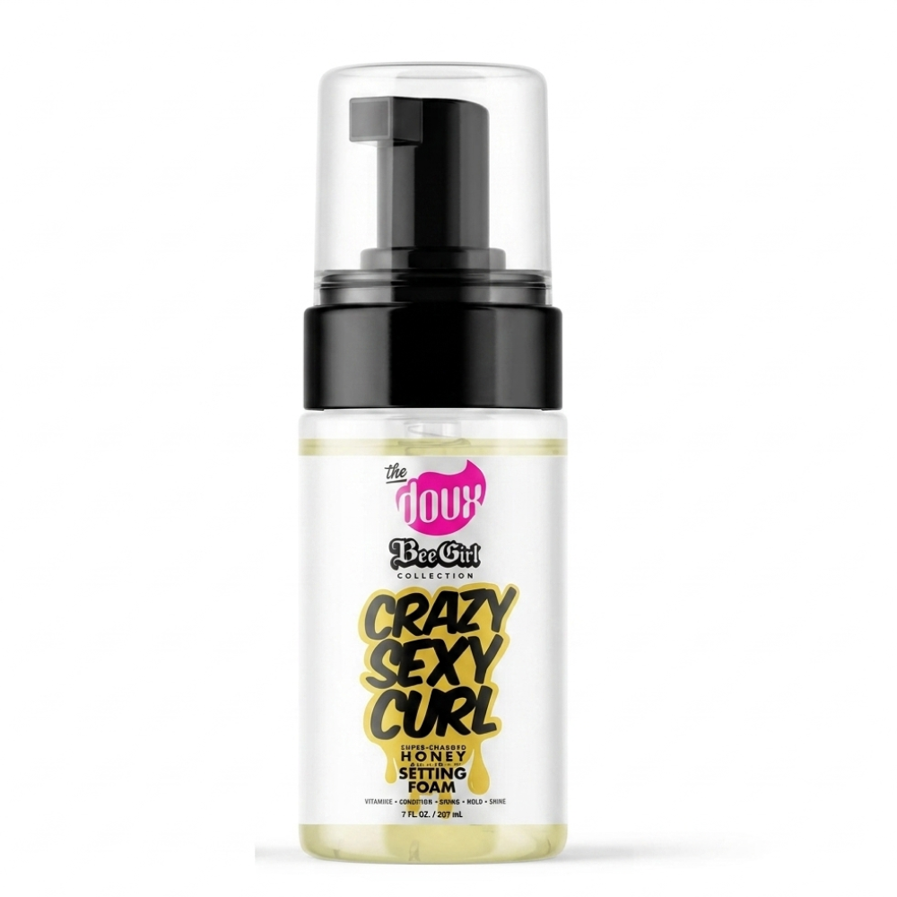 The Doux Bee Girl Crazy Sexy Curl Setting Foam 3.4oz-Styling Foam-Aladin Beauty