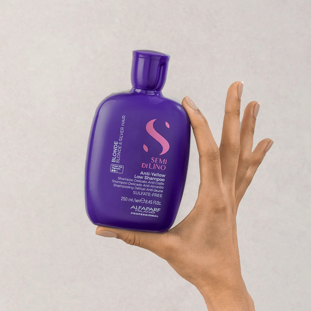 Alfaparf Sdl Blonde Anti-Yellow Shampoo 250ml-Toning Shampoo-Aladin Beauty