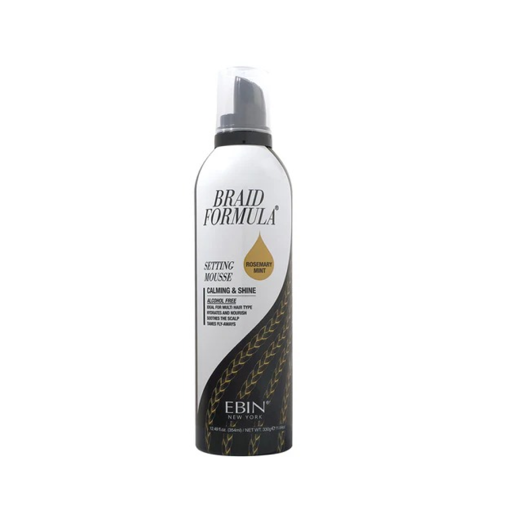 Ebin Braid Formula Setting Rosemary Mint Mousse 12oz-Styling Mousse-Aladin Beauty