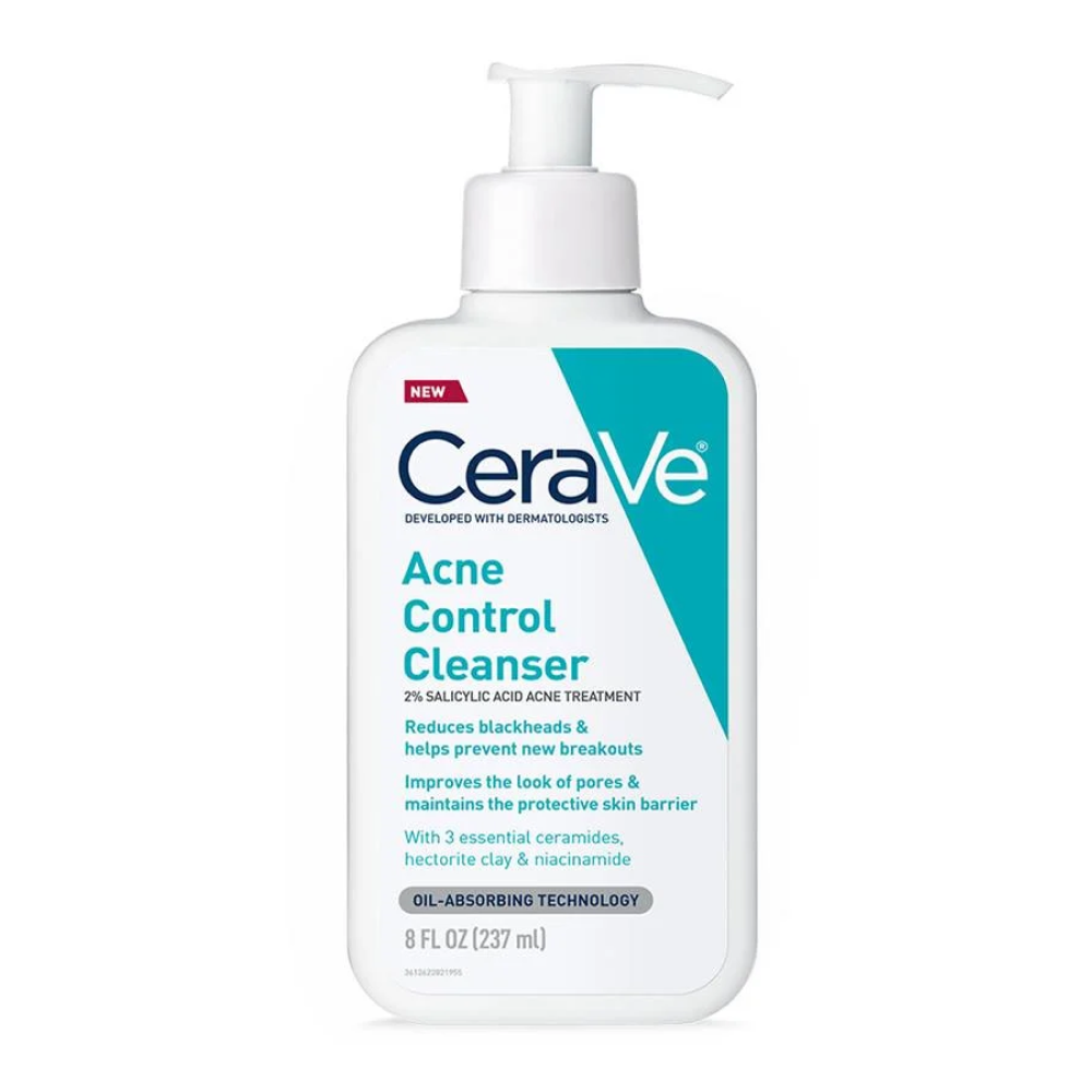 Cerave Acne Cleansing Gel 237ml-Gel Cleanser-Aladin Beauty