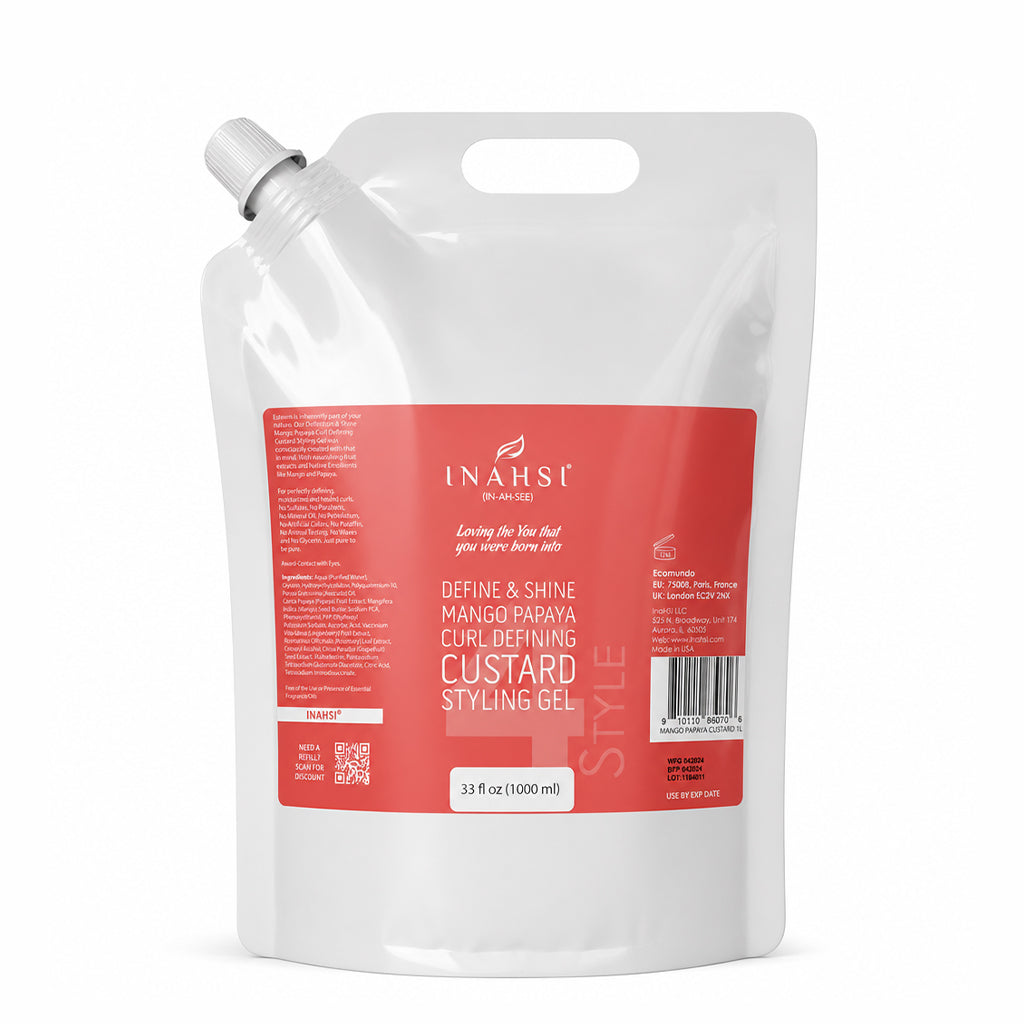 Inahsi Naturals Define & Shine Mango Papaya Curl Defining Custard
