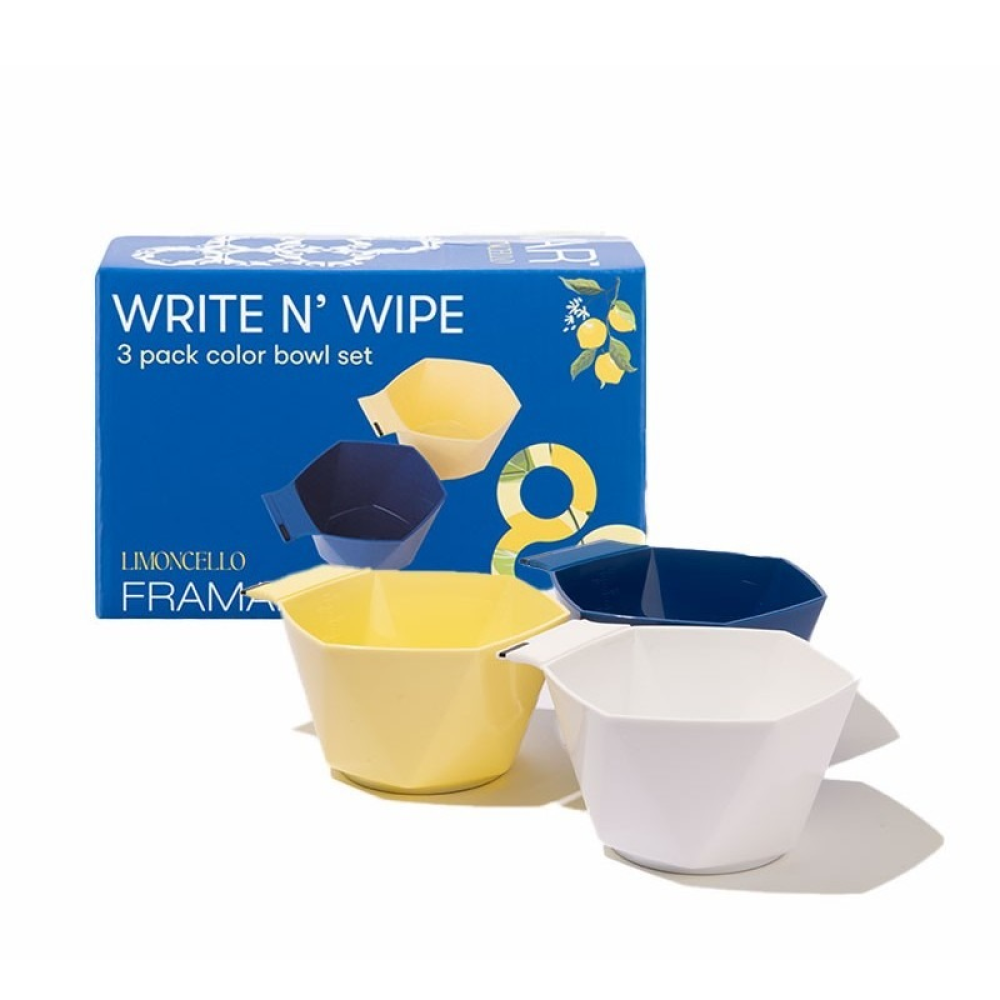 Framar Write N Wipe Color Bowls Limoncello