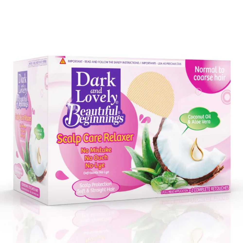 Dark & Lovely Beautiful Beginnings No-Lye Relaxer Kit Regular-All-Aladin Beauty