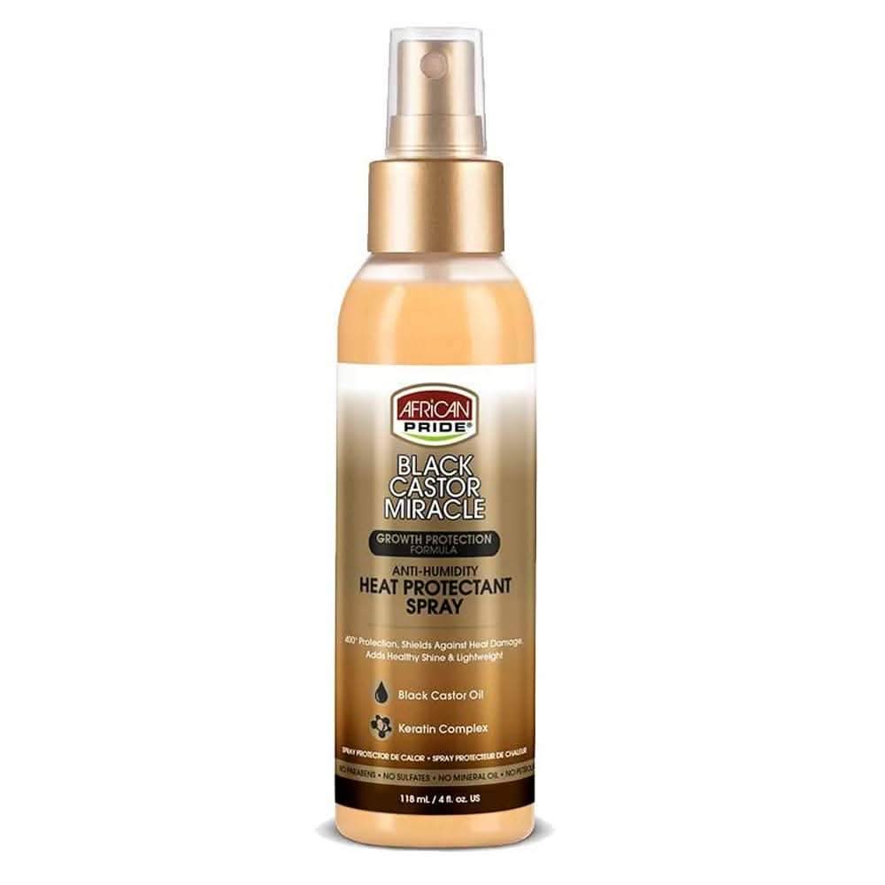African Pride Black Castor Heat Protectant 118ml-Heat Protectant-Aladin Beauty