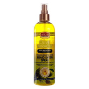 African Pride Olive Miracle Braid Sheen Spray 355ml-Volumizing Spray-Aladin Beauty