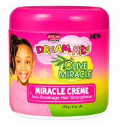 African Pride Dream Kids Olive Miracle Cream Hair Strengthener 6oz