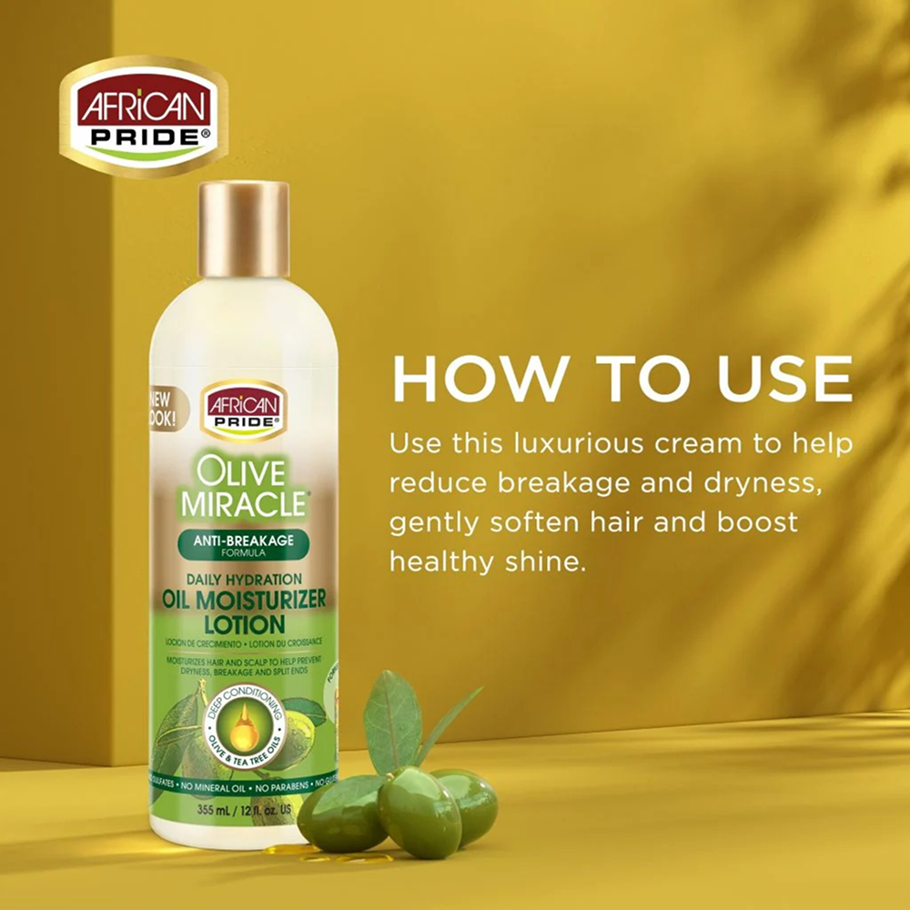African Pride Olive Maximum Strength Moisturizer Lotion 355ml-Styling Cream-Aladin Beauty