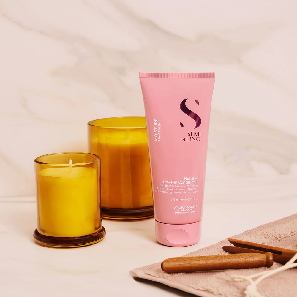 Alfaparf Semi Di Lino Moisture Nutritive Leave-In Conditioner 200ml-Leave-in Conditioner-Aladin Beauty