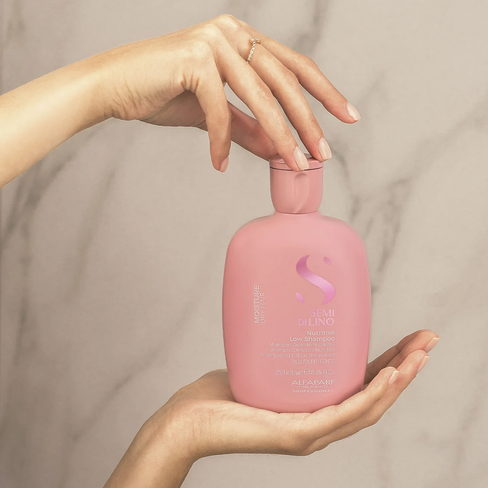 Alfaparf Semi Di Lino Moisture Nutritive Low Shampoo 250ml-Moisturising Shampoo-Aladin Beauty
