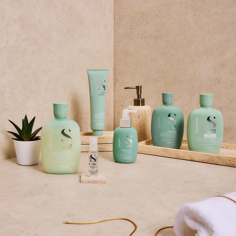 Alfaparf Semi Di Lino Scalp Renew Energizing Low Shampoo 250ml-Gentle Shampoo-Aladin Beauty