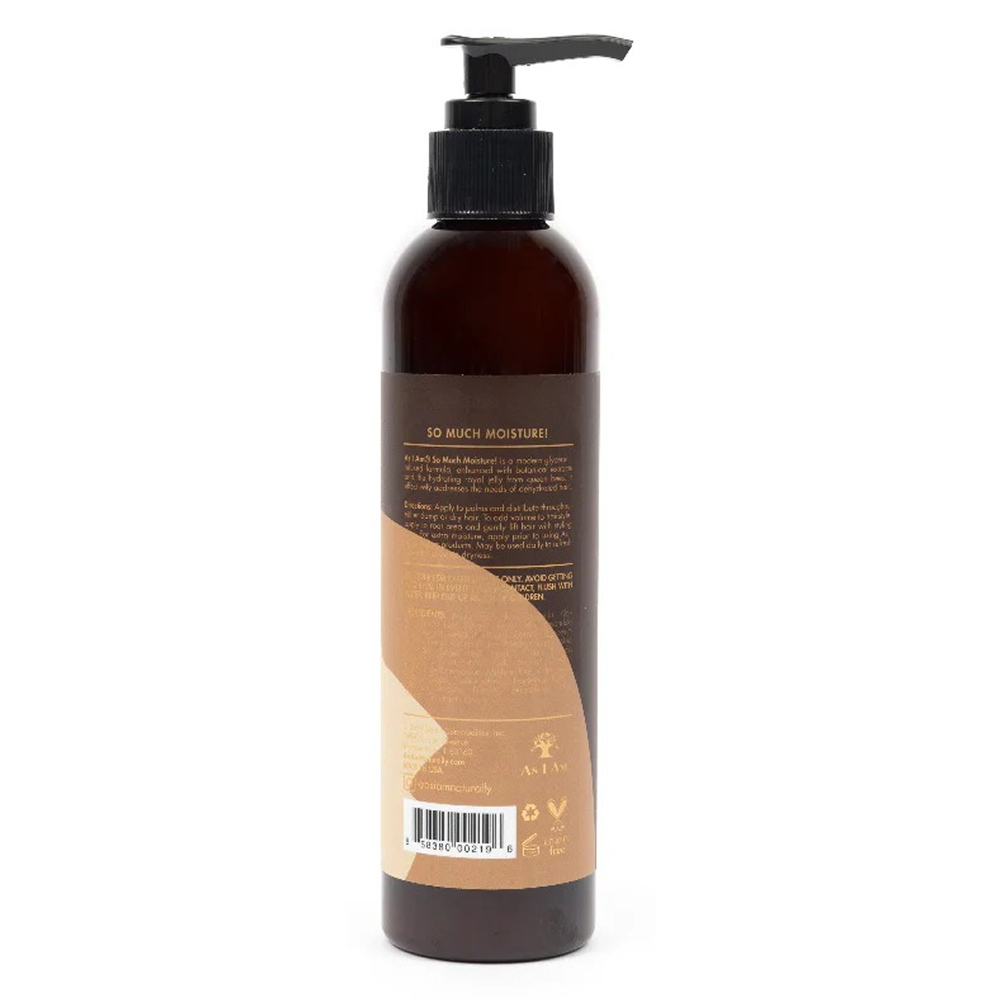 As I Am Classic So Much Moisture Hydrating Lotion 237ml, dark brown pump bottle with tan label.