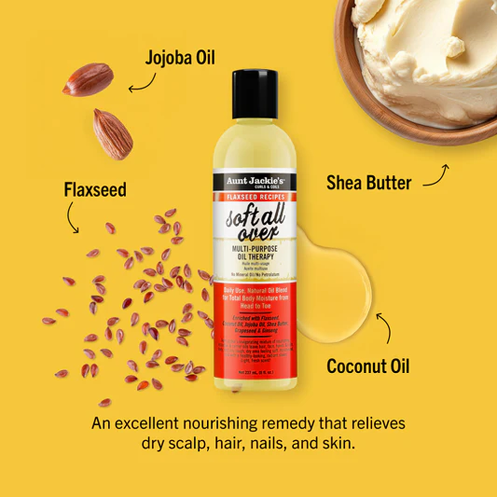 Aunt Jackie's Flaxseed Oil Soft All Over 237ml