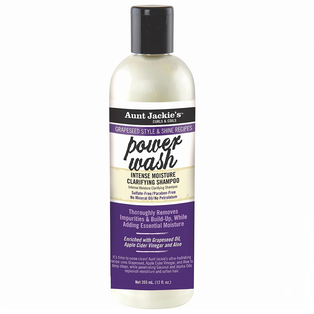 Aunt Jackie's Grapeseed Power Wash Intense Moisture Clarifying Shampoo 355ml