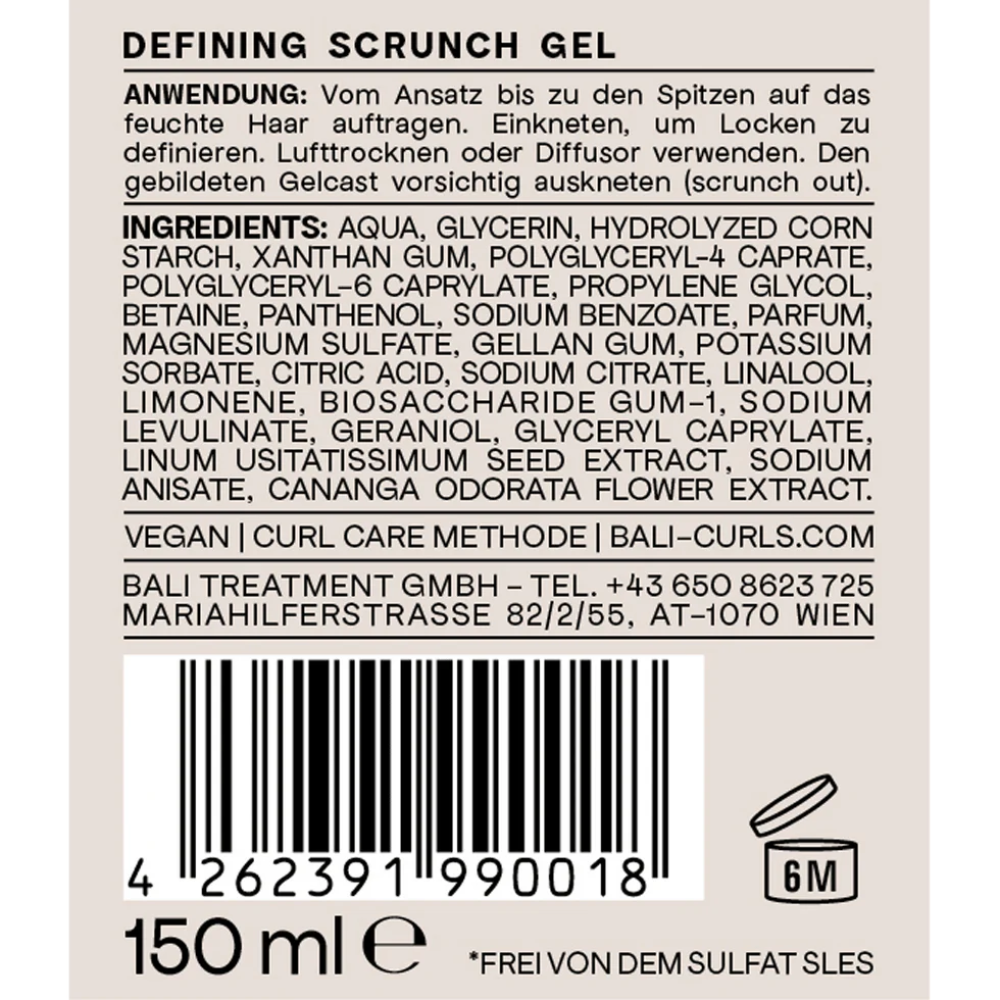Bali Curls Defining Gel-Curl Defining Gel-Aladin Beauty