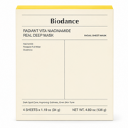 Biodance Radiant Vita Niacinamide Real Deep Mask 1 Box 34g X 4 Pieces