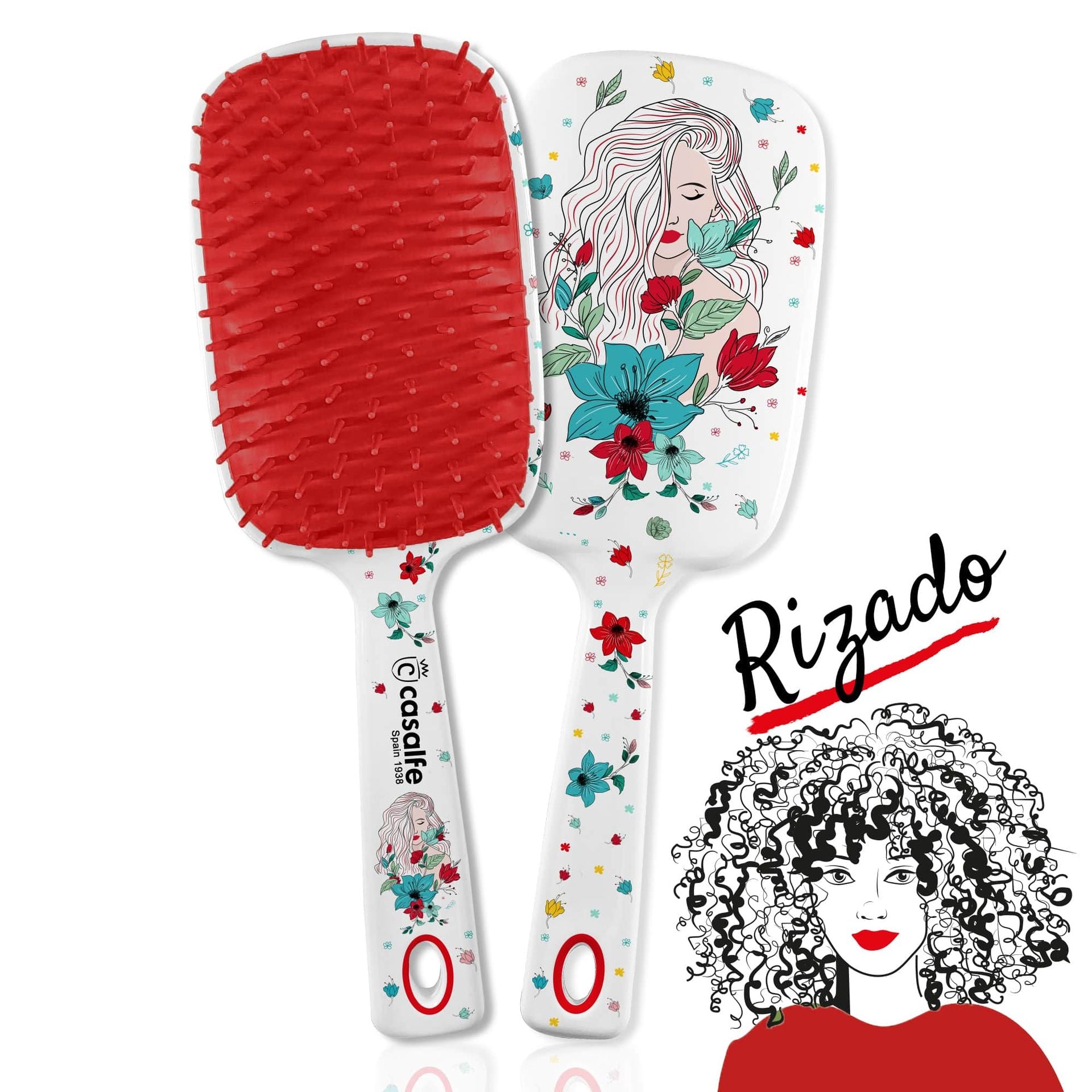 Casalfe Ella XL Brush detangles without pulling curly and/or unruly hair-Detangling Brush-Aladin Beauty