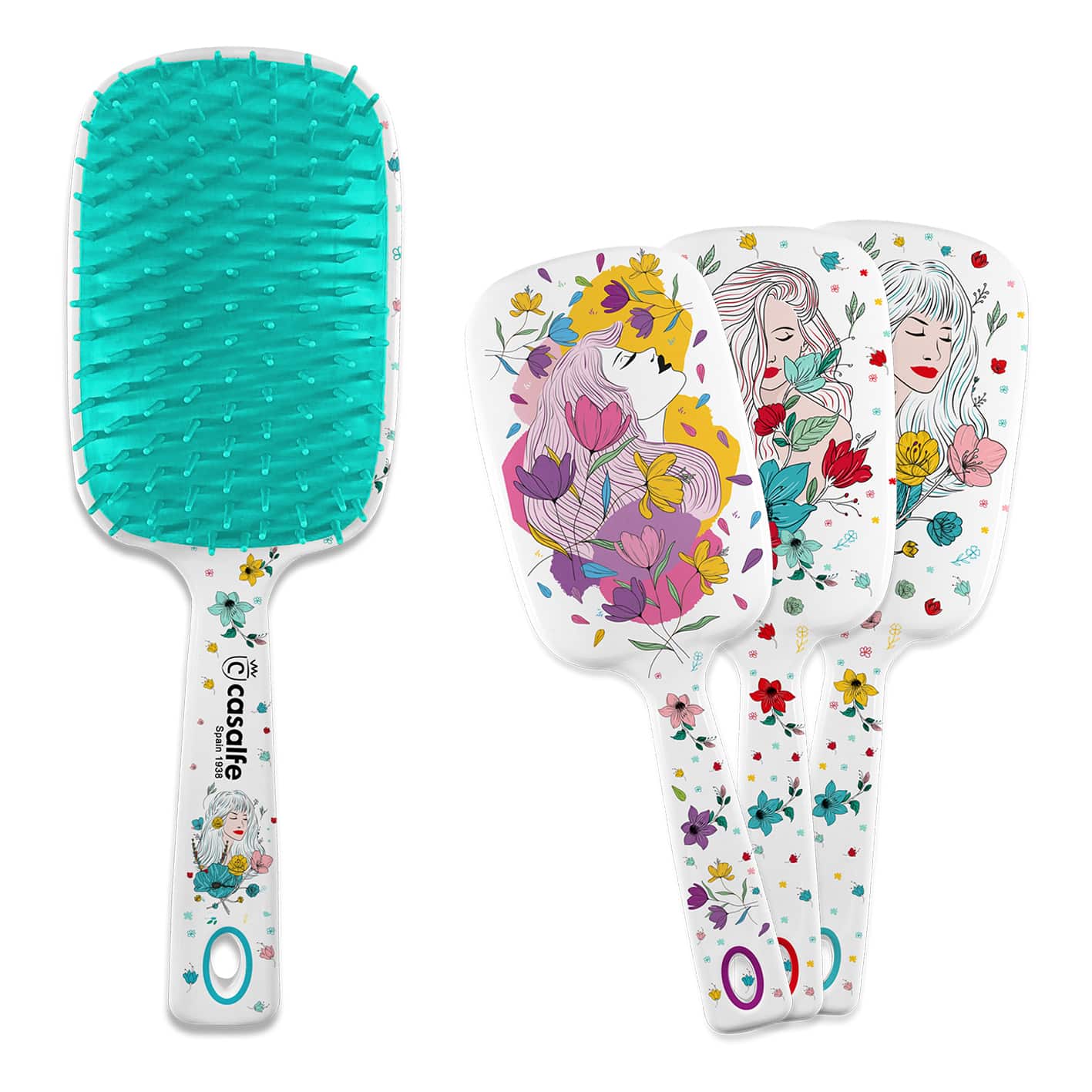Casalfe Ella XL Brush detangles without pulling curly and/or unruly hair-Detangling Brush-Aladin Beauty