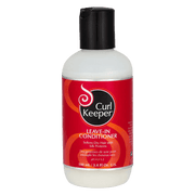 Curl Keeper Leave-In Conditioner in a 100ml white bottle with a black flip-top cap and red label.
