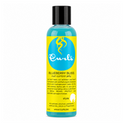 Blue Curls Blueberry Bliss Curl Control Jelly bottle with a black cap and yellow label.