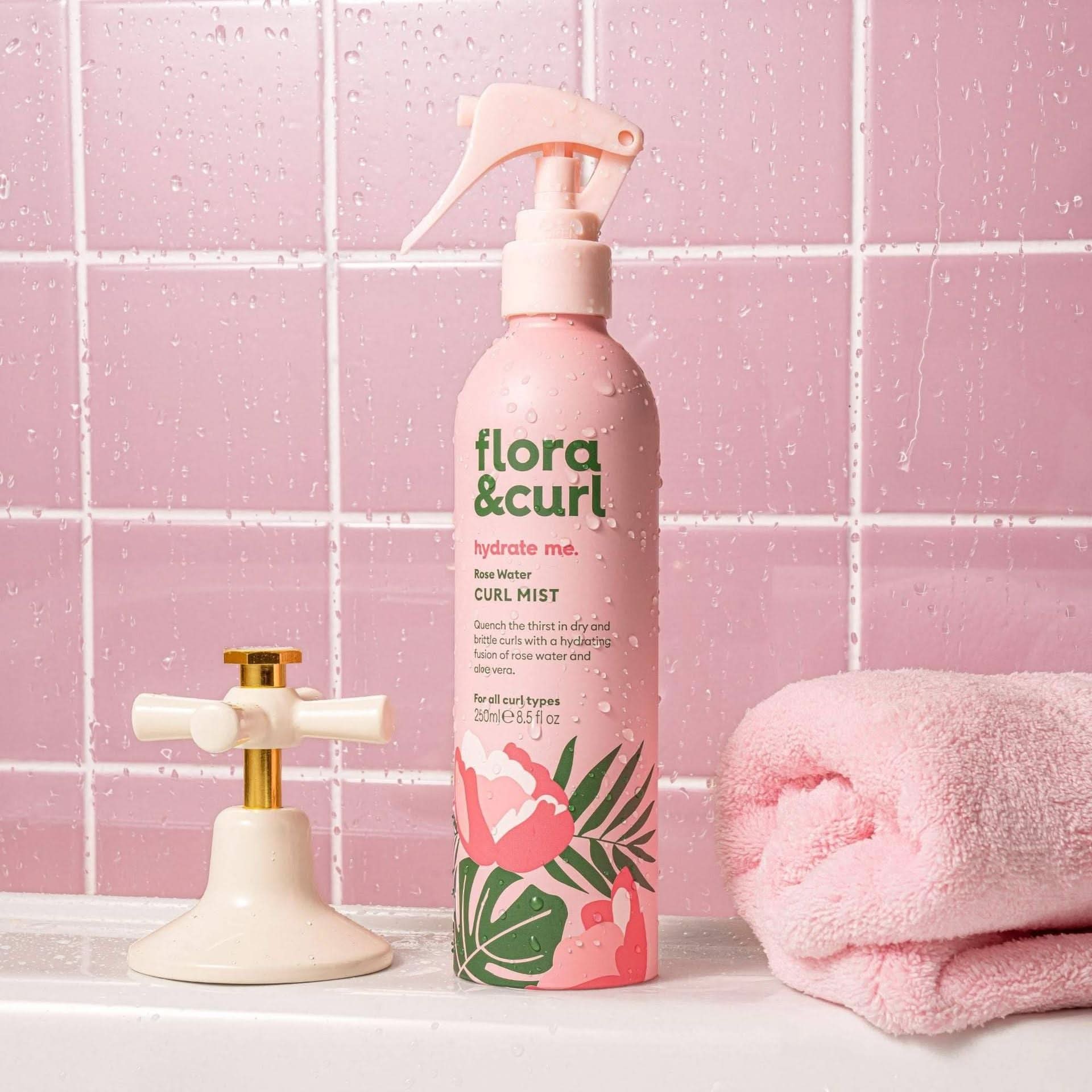 Flora & Curl Hydrate Me Rose Water Curl Mist 250ml