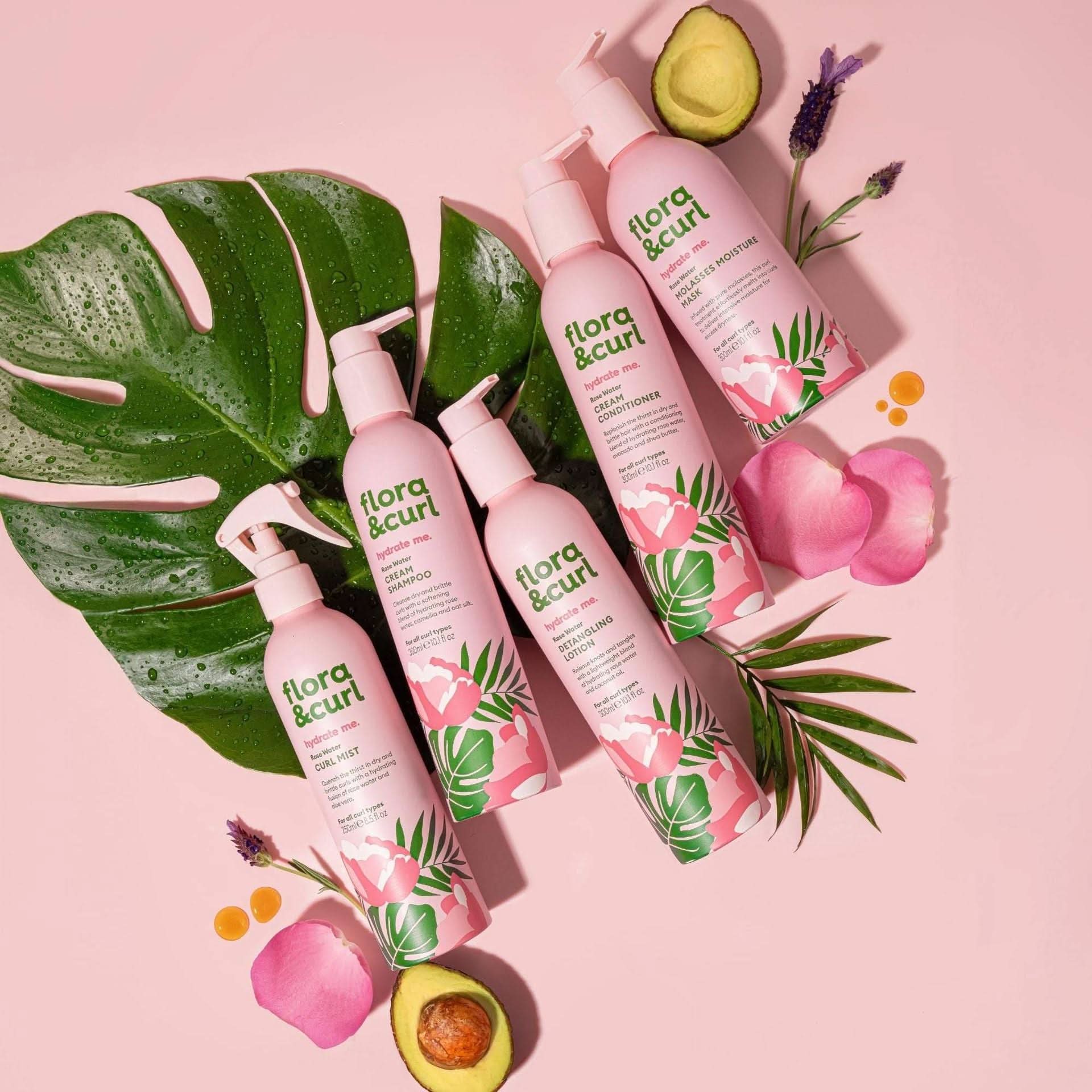 Flora & Curl Hydrate Me Rose Water Detangling Lotion 300ml