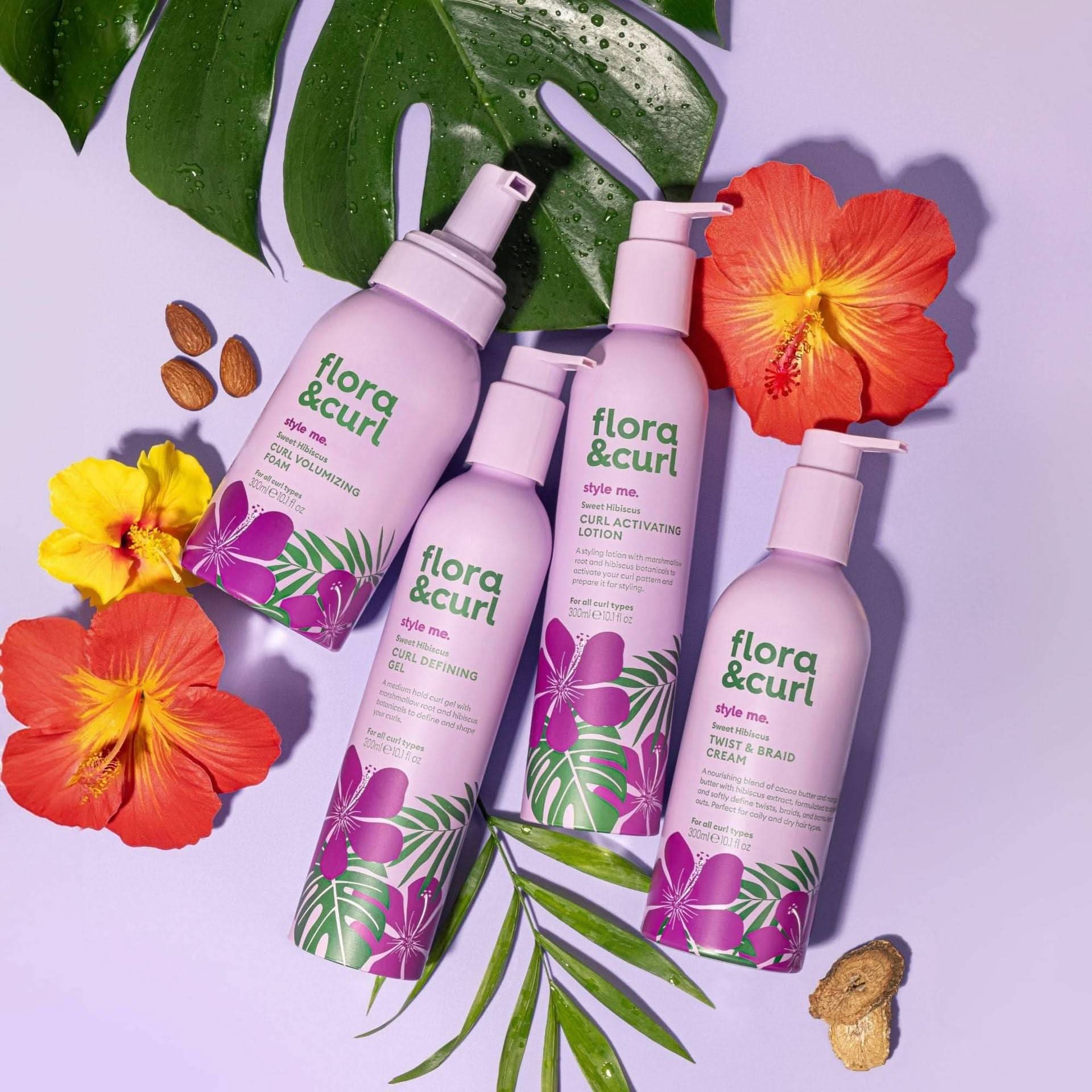 Flora & Curl Style Me Sweet Hibiscus Curl Defining Gel 300ml