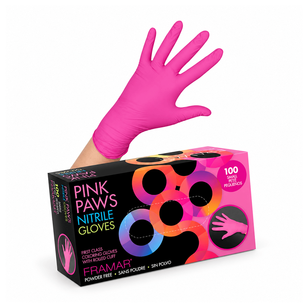 Framar Roze Poots Nitril Handschoenen 100 Stuks