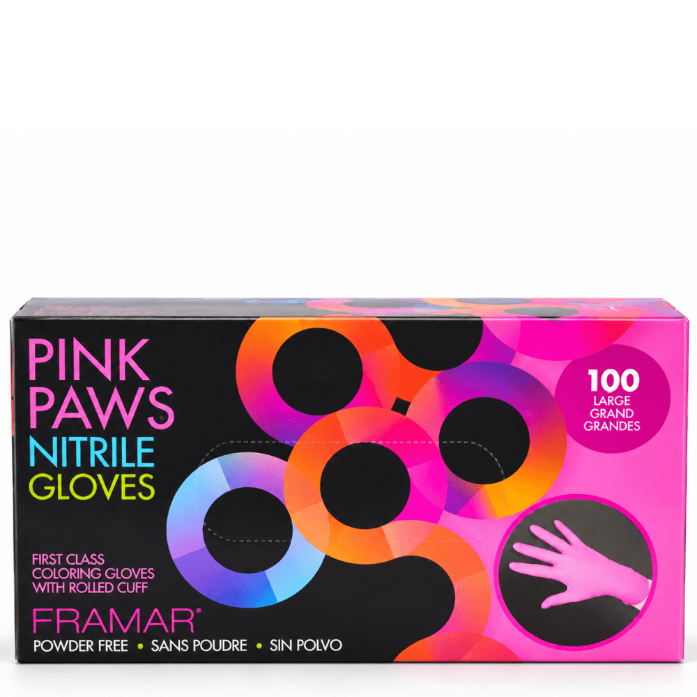 Framar Roze Poots Nitril Handschoenen 100 Stuks