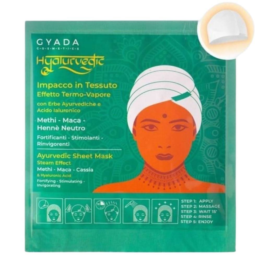 Gyada Hyalurvedic Fortifying Ayurvedic Fabric Hair Wrap – Methi, Maca, Neutral Henna 60ml-Hair Mask-Aladin Beauty