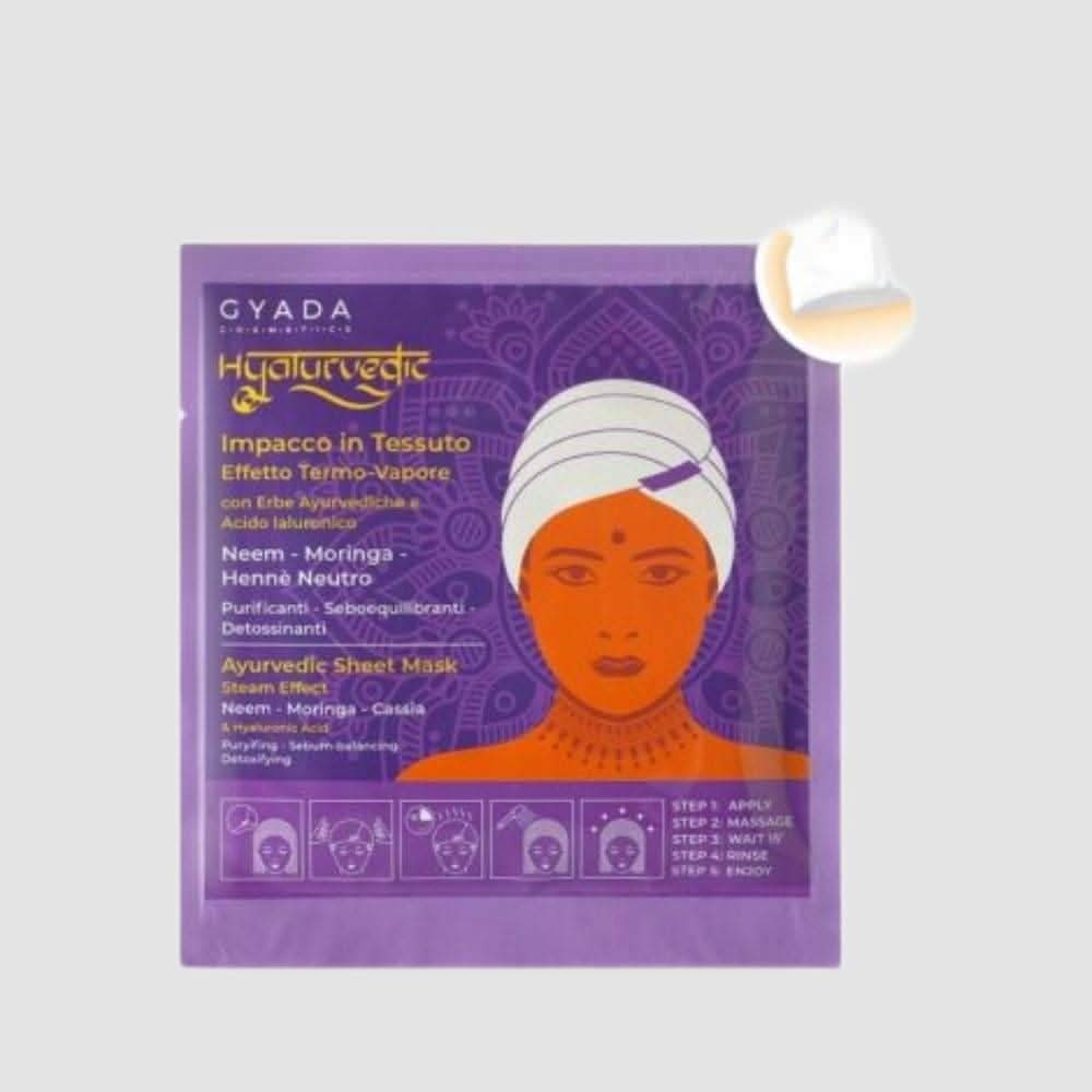 Gyada Hyalurvedic Purifying Ayurvedic Fabric Hair Wrap – Neem, Moringa, Neutral Henna 60ml-Hair Mask-Aladin Beauty