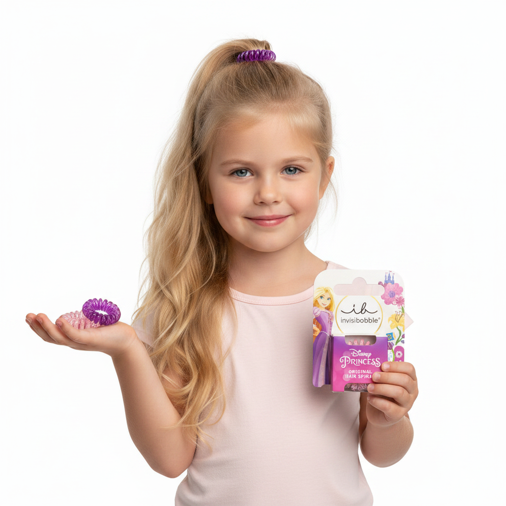 Invisibobble Kids Original Disney Rapunzel Strawberry 3 Pc