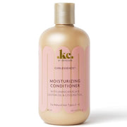 KeraCare Curlessence Moisturizing Conditioner, 355ml bottle with beige body, gold cap, and pink label design.